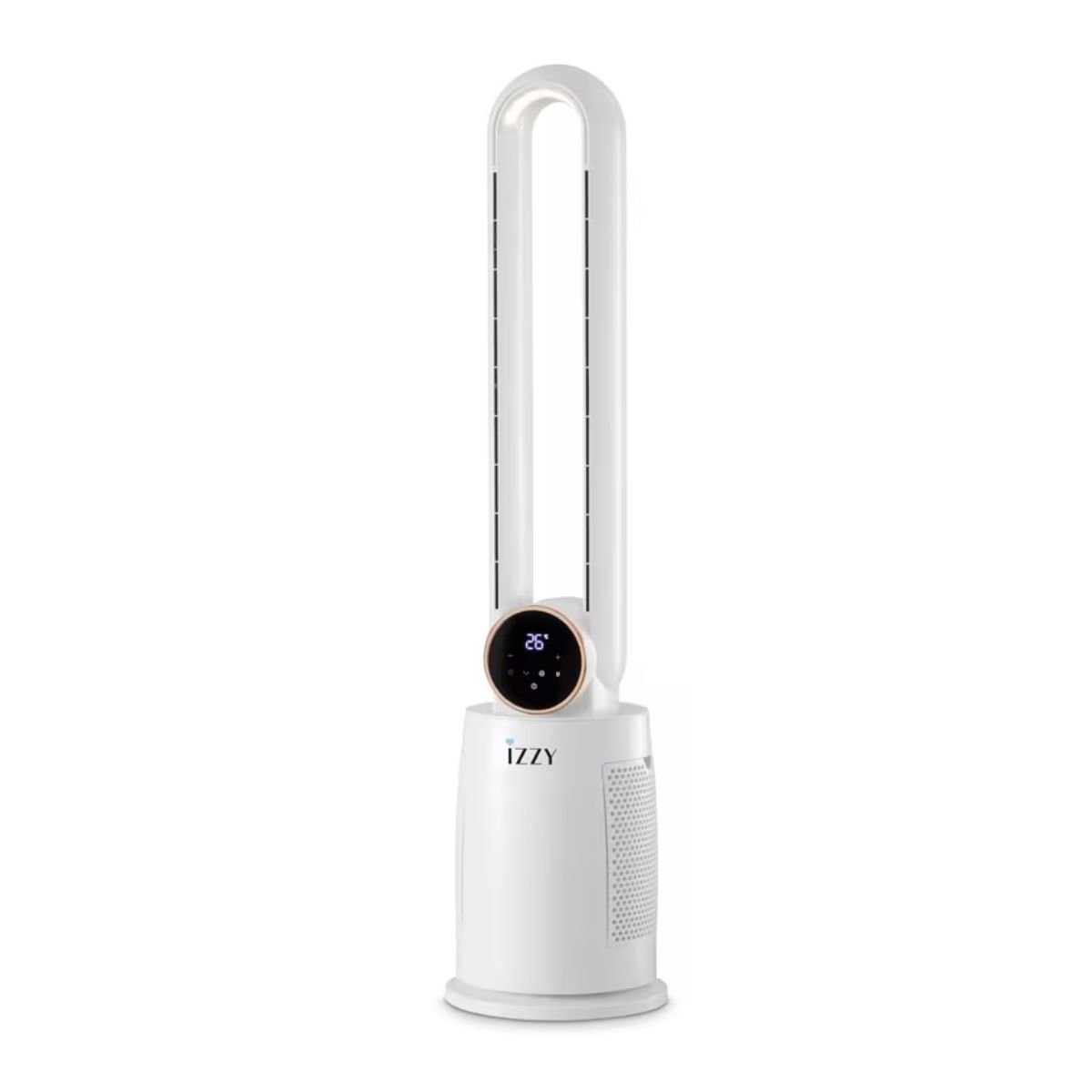 IZZY Ανεμιστήρας Πύργος Χωρίς Φτερά 60W 108cm με Χρονοδιακόπτη 3 Ταχύτητες και Τηλεχειριστήριο IZ-9046 Λευκό