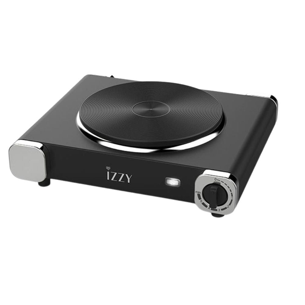 IZZY Φορητή Επιτραπέζια Μονή Εστία Εμαγιέ 1500W με Ρυθμιζόμενο Θερμοστάτη
