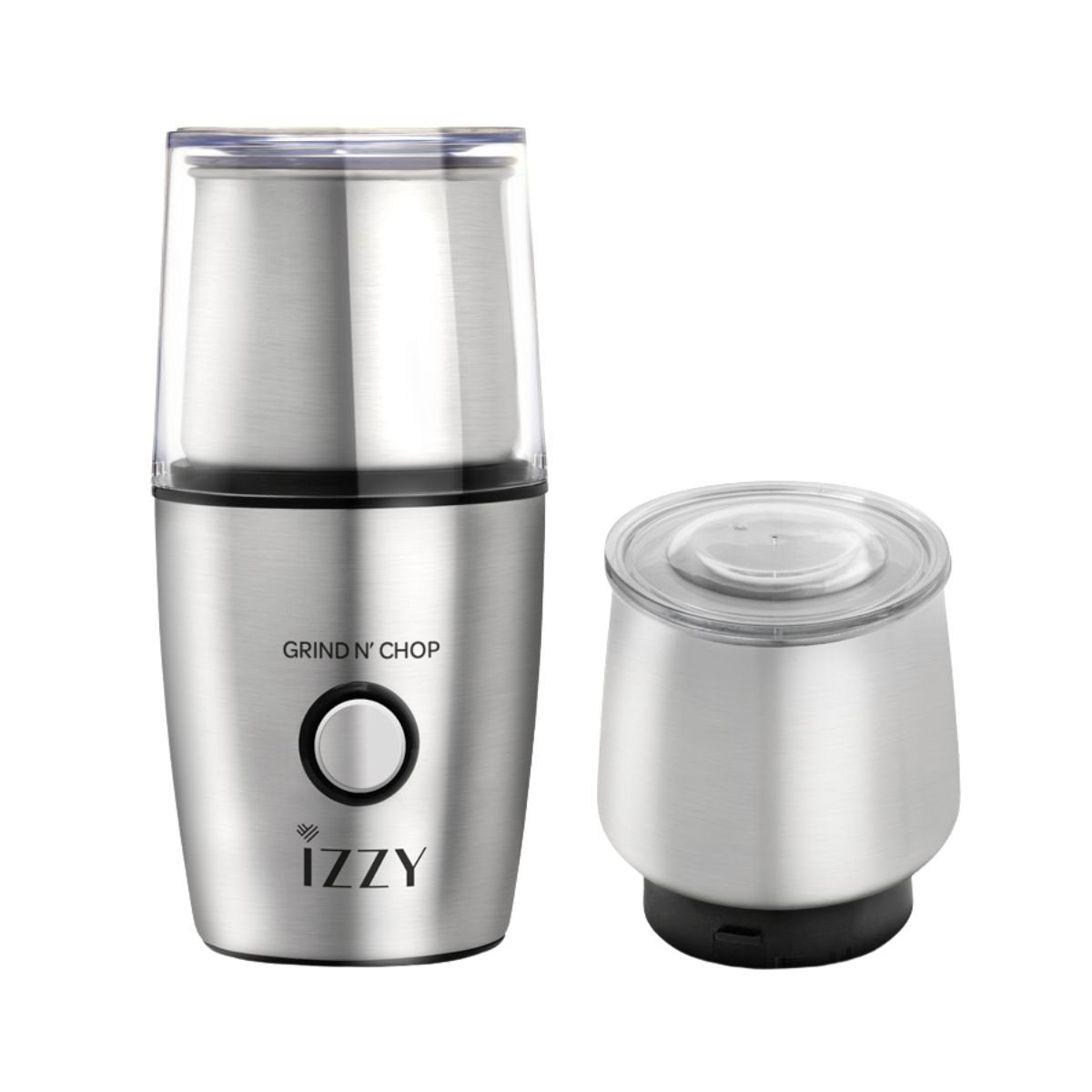 IZZY Grinder 2σε1 Πολυκόφτης & Μύλος Καφέ 200W με 2 Δοχεία IZ-6205