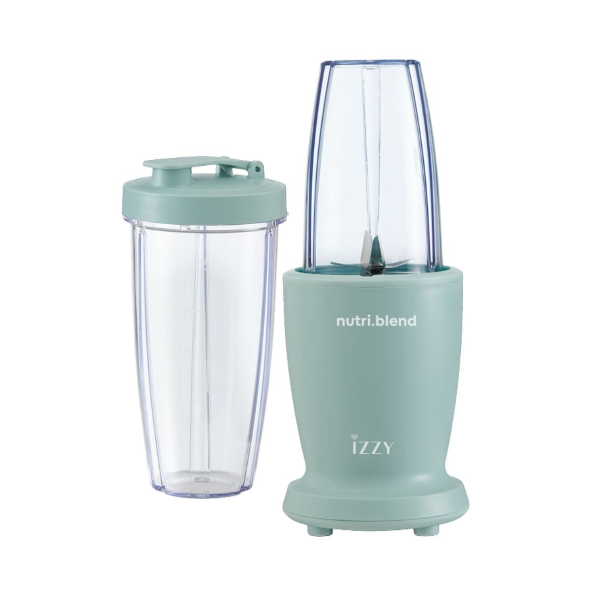 IZZY Nutriblend Μπλέντερ Smoothie 600W με 2 Δοχεία & Ανοξείδωτες Λεπίδες IZ-6503 Πράσινο