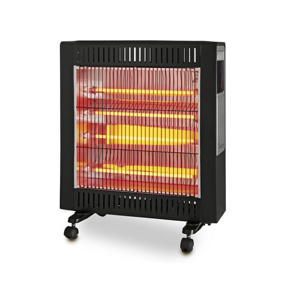 IZZY 2σε1 Θερμαντικό Σώμα Δωματίου & Μπάνιου 2200W με Τηλεχειριστήριο, LCD Οθόνη & Χρονοδιακόπτη, Μαύρο IZ-9022