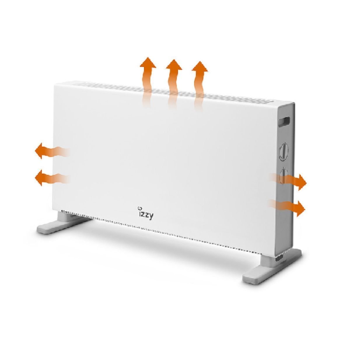 IZZY Θερμαντικό Σώμα Convector 2600W με Θερμοστάτη και Προστασία Υπερθέρμανσης, Λευκό IZ-9030