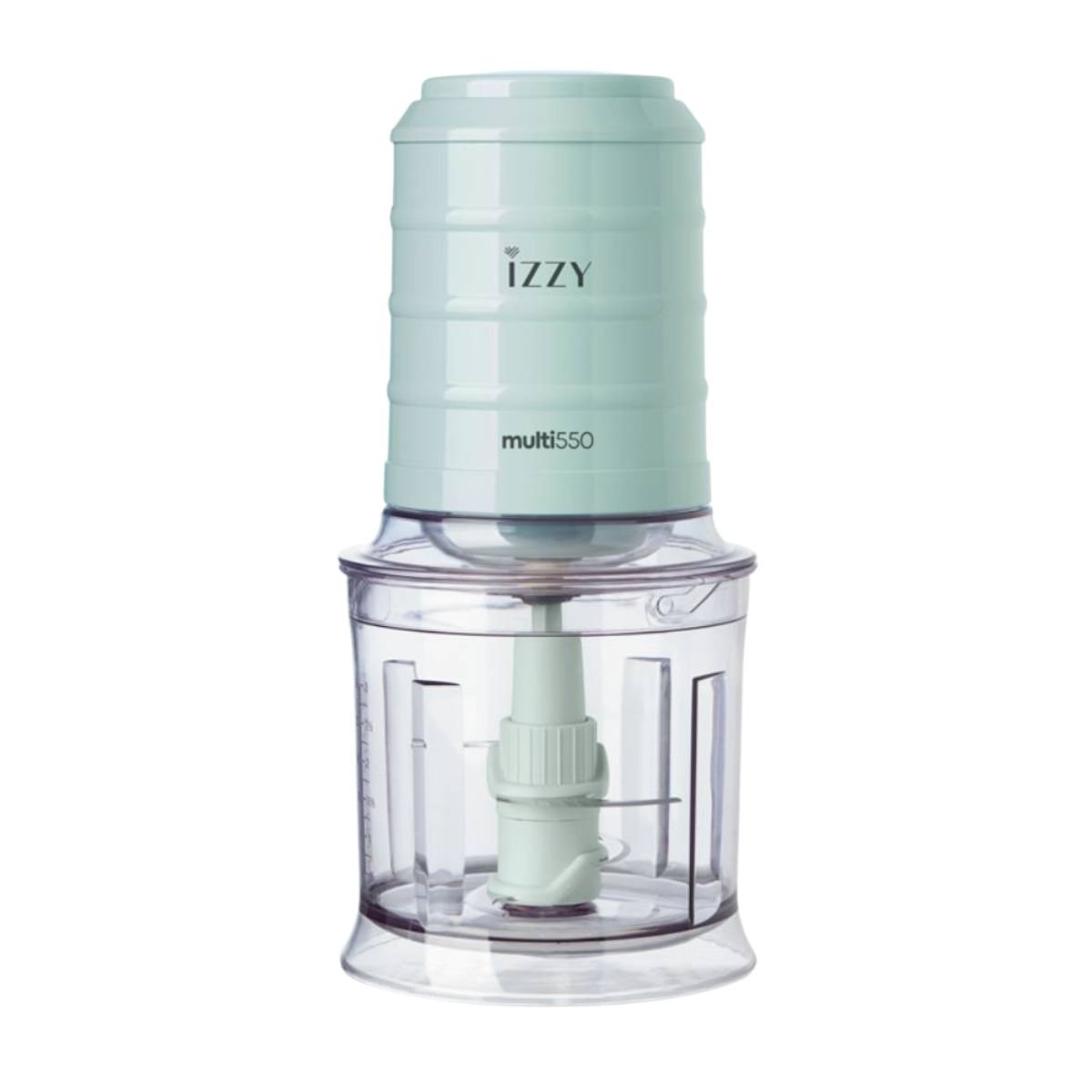 IZZY Vintage Πολυκόφτης 550W με XL Μπολ 700ml, 4 Ανοξοίδωτα Μαχαίρια & 2 Ταχύτητες Πράσινο