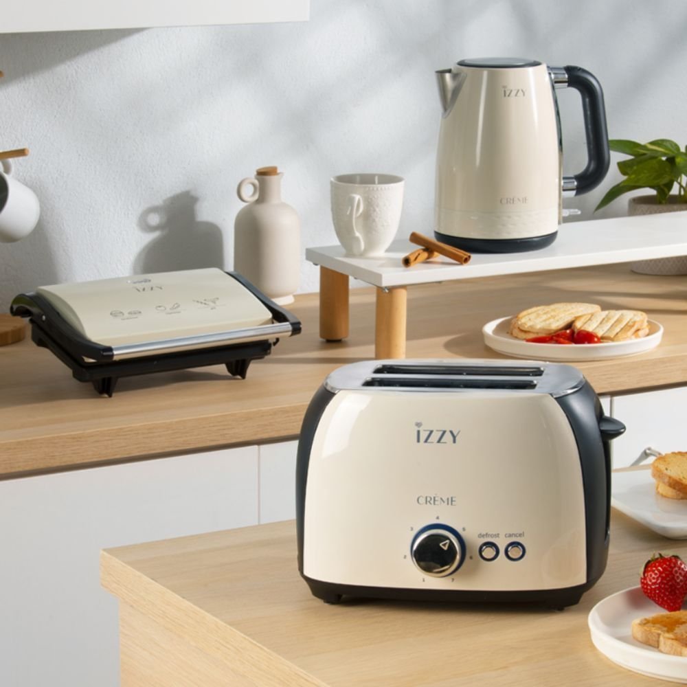 IZZY Βραστήρας 1.7L Creme 2200W Γρήγορο Βράσιμο με Κεραμική Κανάτα και Αυτόματη Παύση Λειτουργίας