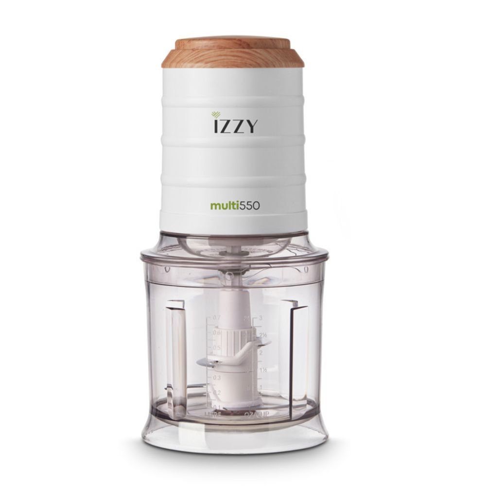 IZZY Wooden Πολυκόφτης 550W με Ξύλινη Αισθητική & 4πλο Μαχαίρι IZ-6906