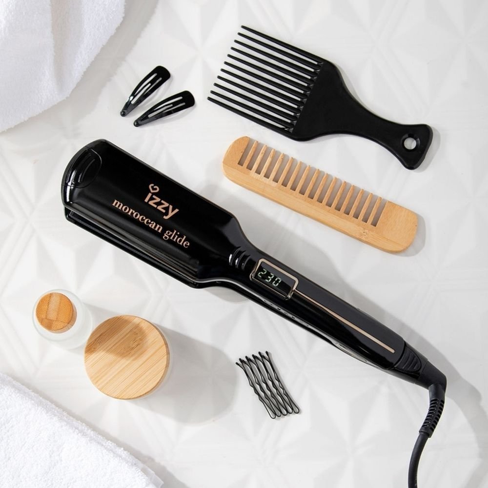 IZZY XL Moroccan Glide Ισιωτικό Μαλλιών με Ειδική Επίστρωση για Λεία Αποτελέσματα & Προστασία Τρίχας
