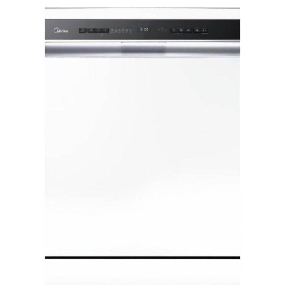 Midea Πλυντήριο Πιάτων με 9 Προγράμματα και Χωρητικότητα 14 Σετ Ενεργειακής Κλάσης D, MFD60S500 Λευκό