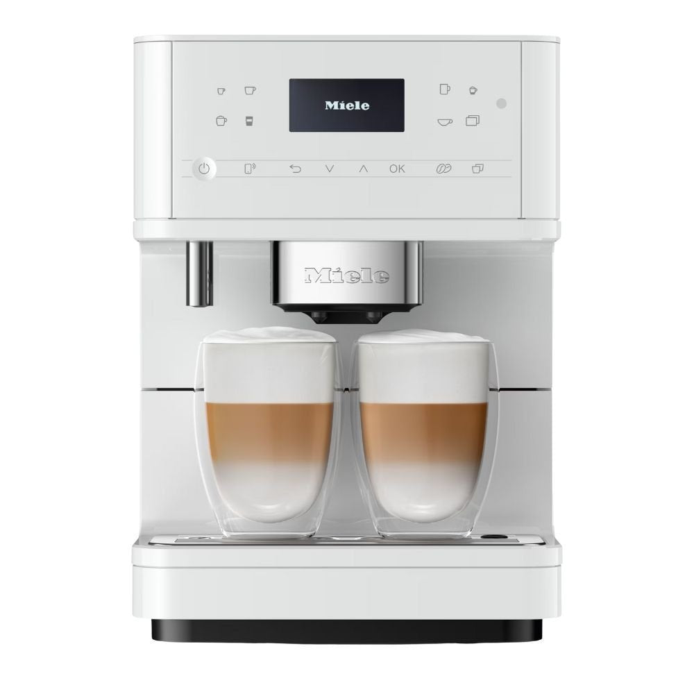 Miele CM 6160 MilkPerfection Αυτόματη Καφετιέρα Espresso 1450W 15bar με WiFiConn@ct, OneTouch for Two & TeaTimer Lotus White