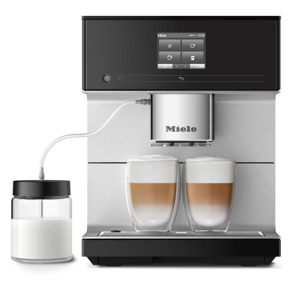 Miele CM 7350 Αυτόματη Καφετιέρα Espresso 1450W 15bar με OneTouch for Two, CupSensor & Miele@home Obsidian Black
