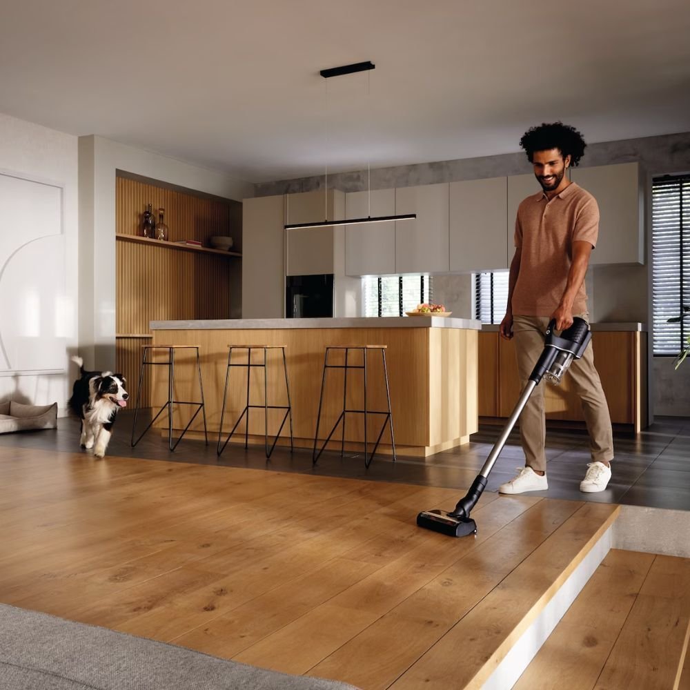 Miele Duoflex HX1 Cat & Dog 2σε1 Ασύρματη Επαναφορτιζόμενη Σκούπα Stick 160W με Χωριτικότητα Κάδου 0.3L, Ηλεκτροβούρτσα για Τρίχες Κατοικιδίων & έως 55 Λεπτά Χρόνο Λειτουργίας Obsidian Black