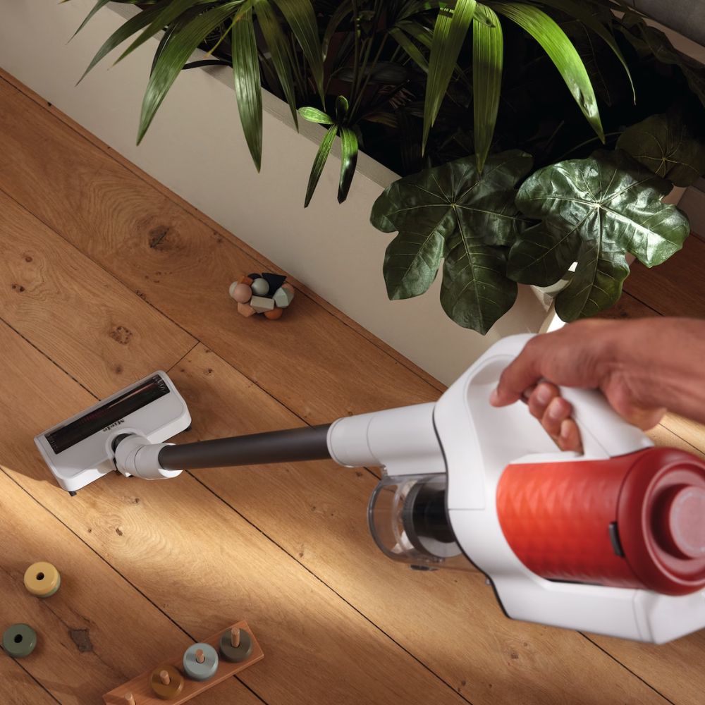 Miele Duoflex HX1 2σε1 Ασύρματη Επαναφορτιζόμενη Σκούπα Stick 25.2V με Χωριτικότητα Κάδου 0.3L, Vortex Τεχνολογία, Αυτόματη Ρύθμιση Ισχύος & έως 55 Λεπτά Χρόνο Λειτουργίας Κόκκινο