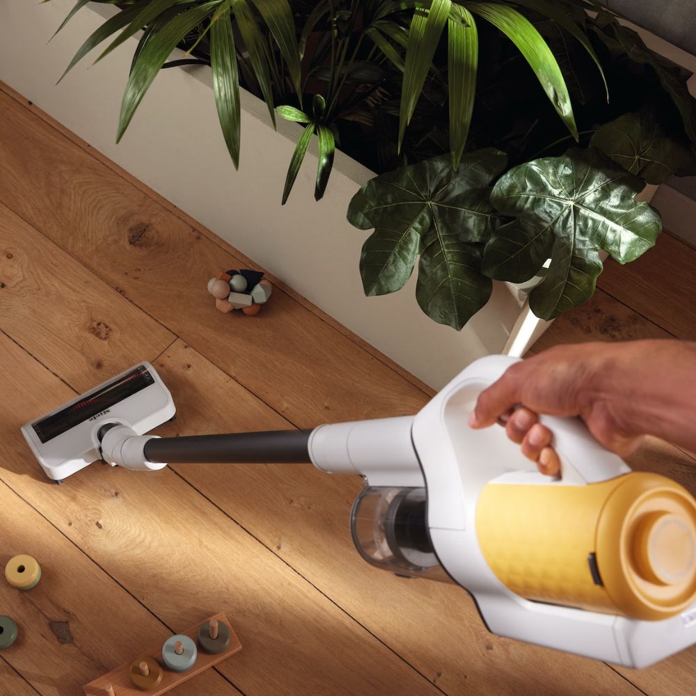 Miele Duoflex HX1 2σε1 Ασύρματη Επαναφορτιζόμενη Σκούπα Stick 25.2V με Χωριτικότητα Κάδου 0.3L, Vortex Τεχνολογία, Αυτόματη Ρύθμιση Ισχύος & έως 55 Λεπτά Χρόνο Λειτουργίας Κίτρινο