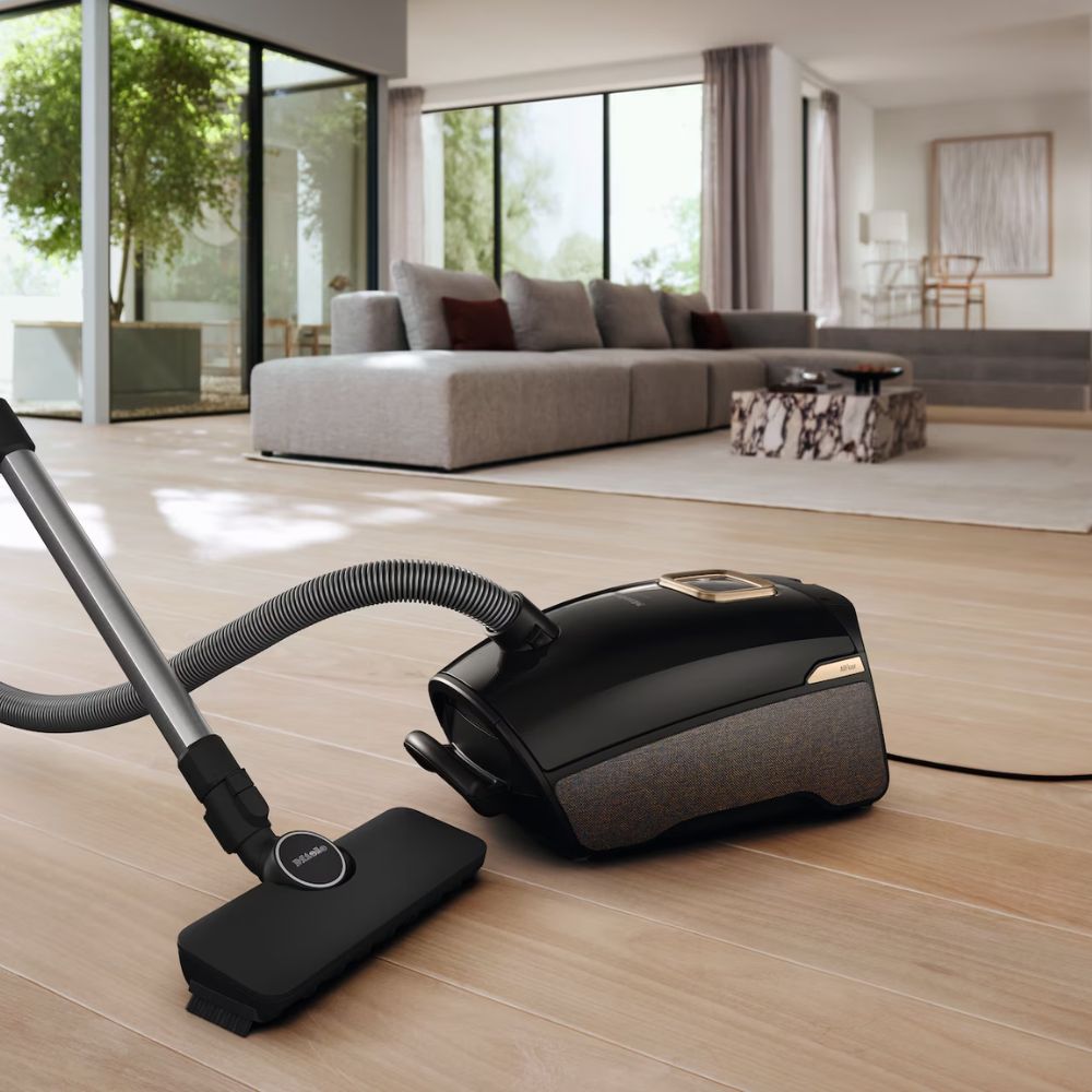 Miele Guard L1 AllFloor Ηλεκτική Κυλινδρική Σκούπα 890W με Σακούλα 3.5L, Πέλμα AllFloor & DynamicDrive Μαύρο Obsidian