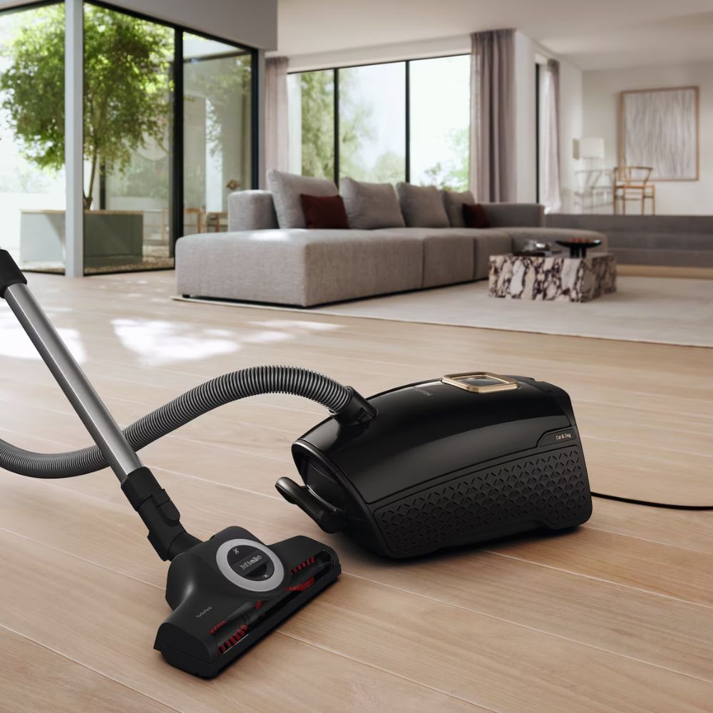 Miele Guard L1 Cat & Dog Flex Ηλεκτρική Κυλινδρική Σκούπα 890W με Σακούλα, PowerLine Τεχνολογία & Ειδικά Αξεσουάρ για Τρίχες Κατοικίδιων Μαύρο Obsidian
