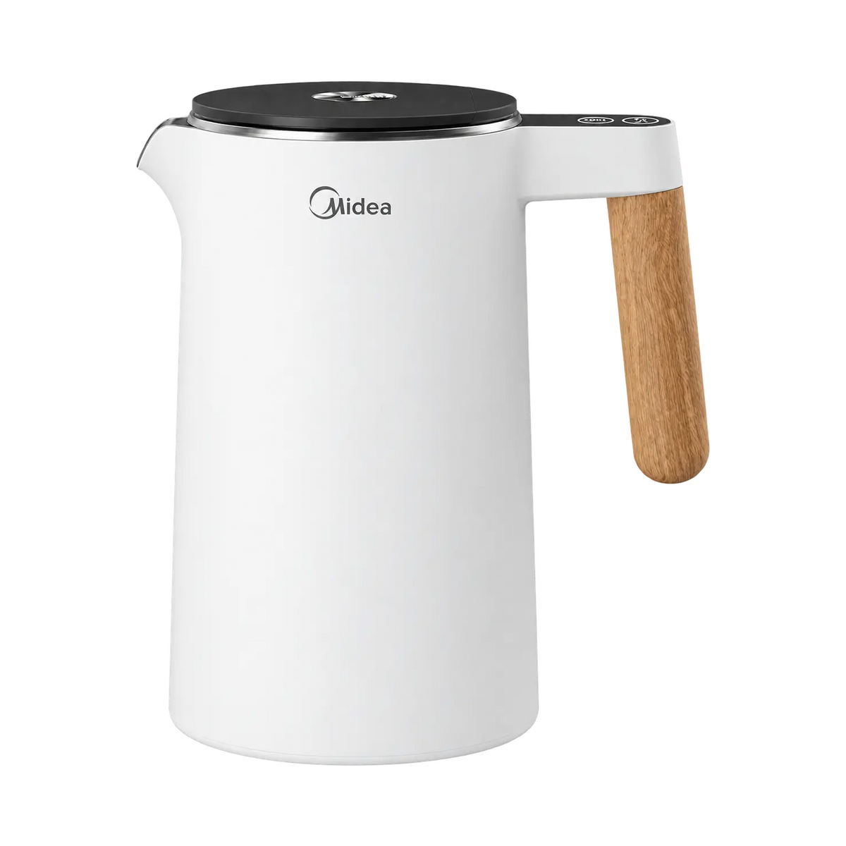 Midea MK-HE1533 Ηλεκτρικός Βραστήρας 1,5L 2200W με 7 Ρυθμίσεις Θερμοκρασίας 45–100°C, LED Οθόνη Αφής & Keep Warm Λευκό