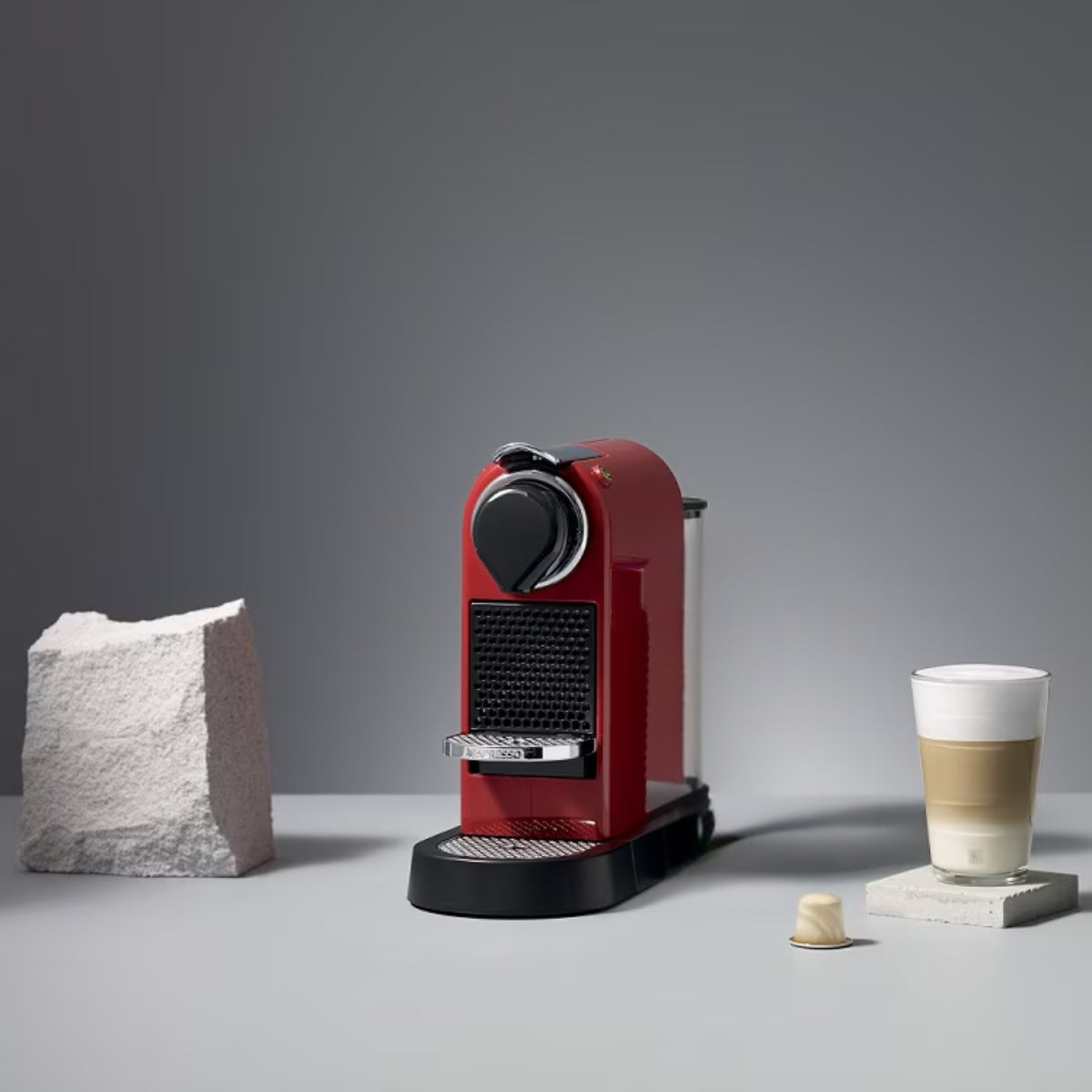 Nespresso CitiZ Καφετιέρα Μηχανή Espresso & Lungo για Κάψουλες 19 Bar, Κόκκινη