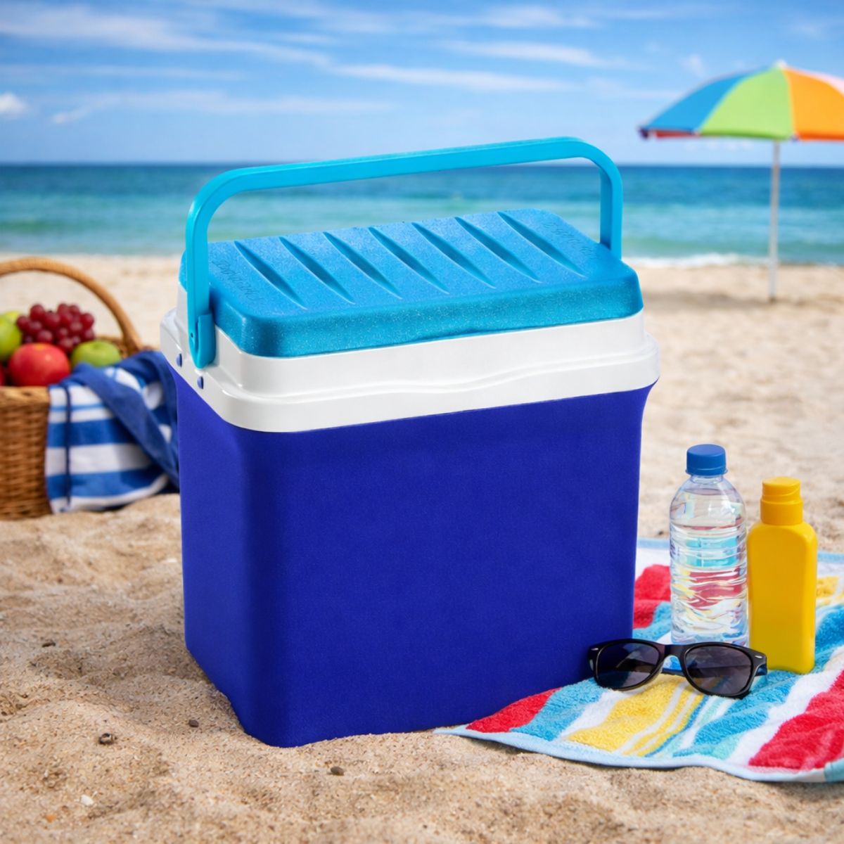 Gio Style Bravo Φορητή Παγωνιέρα 25L με Χερούλι Μεταφοράς Μπλε