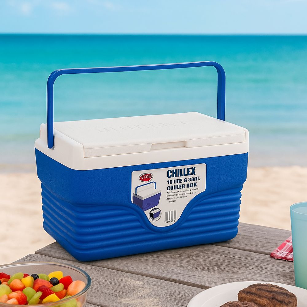 Chillex Παγωνιέρα 10L με Λαβή για Θάλασσα, Κάμπινγκ & Εκδρομές