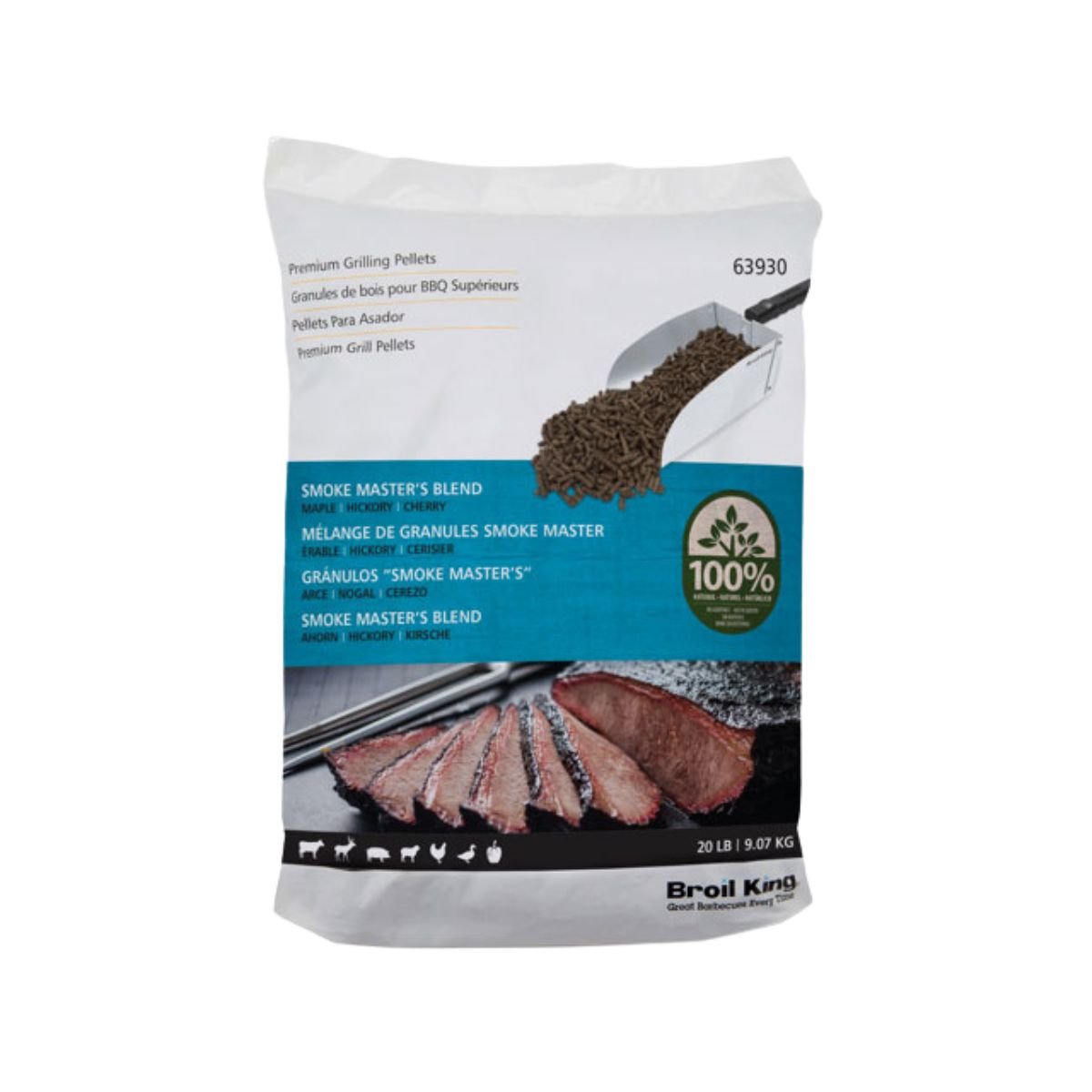 Broil King Smoke Master’s Blend Φυσικά Πέλλετ Ξύλου για BBQ 9 kg 63930