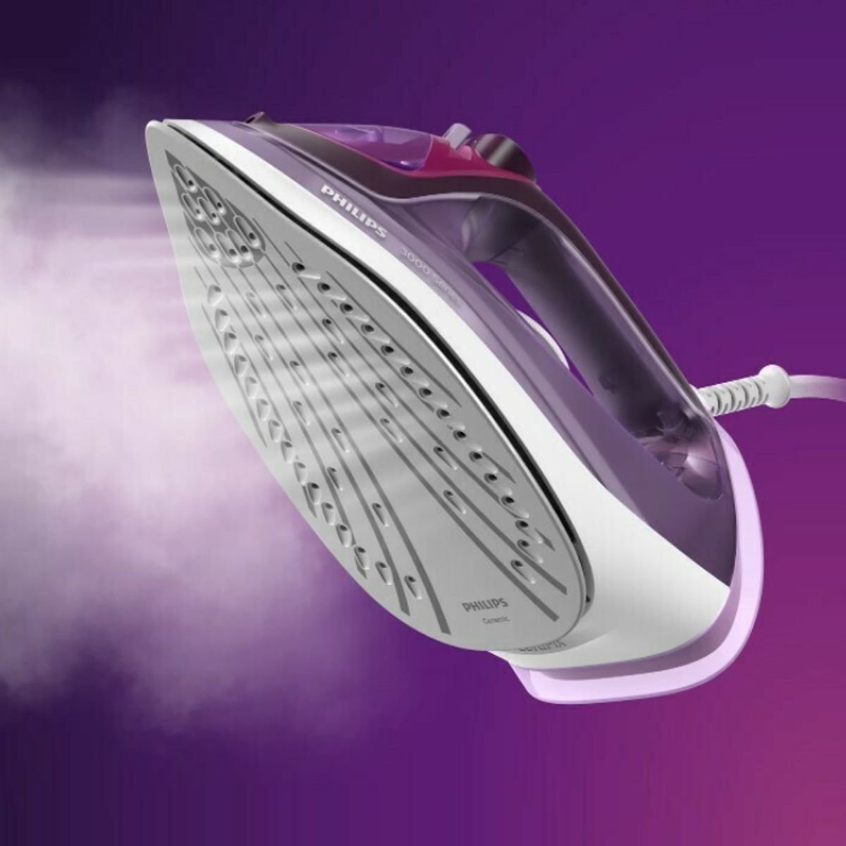 Philips Σίδερο Ατμού 2600W με Δοχείο Νερού 300ml, Κεραμική Πλάκα & Συνεχόμενη Παροχή 40gr/min DST3041/30 Μωβ