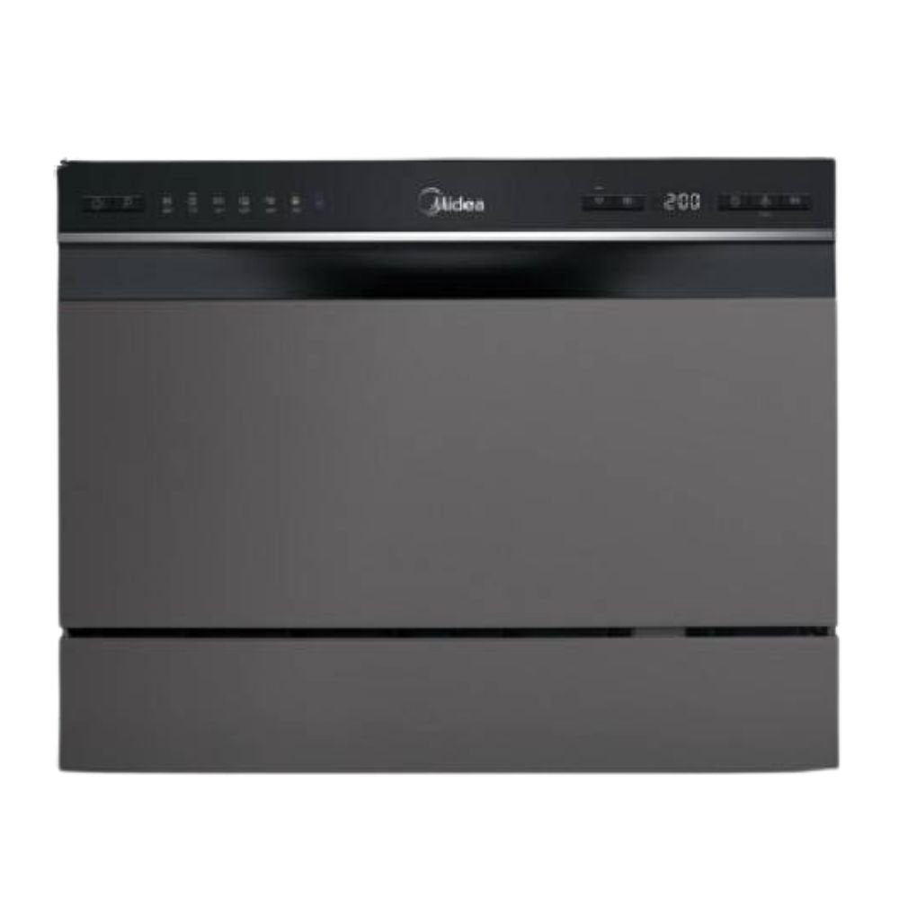 Midea Mini Compact Πλυντήριο Πιάτων 6 Σερβιτσιών με Wi-Fi, Extra Dry, Self-Clean 70°C & Ψηφιακό Panel, MTD55S400X Inox