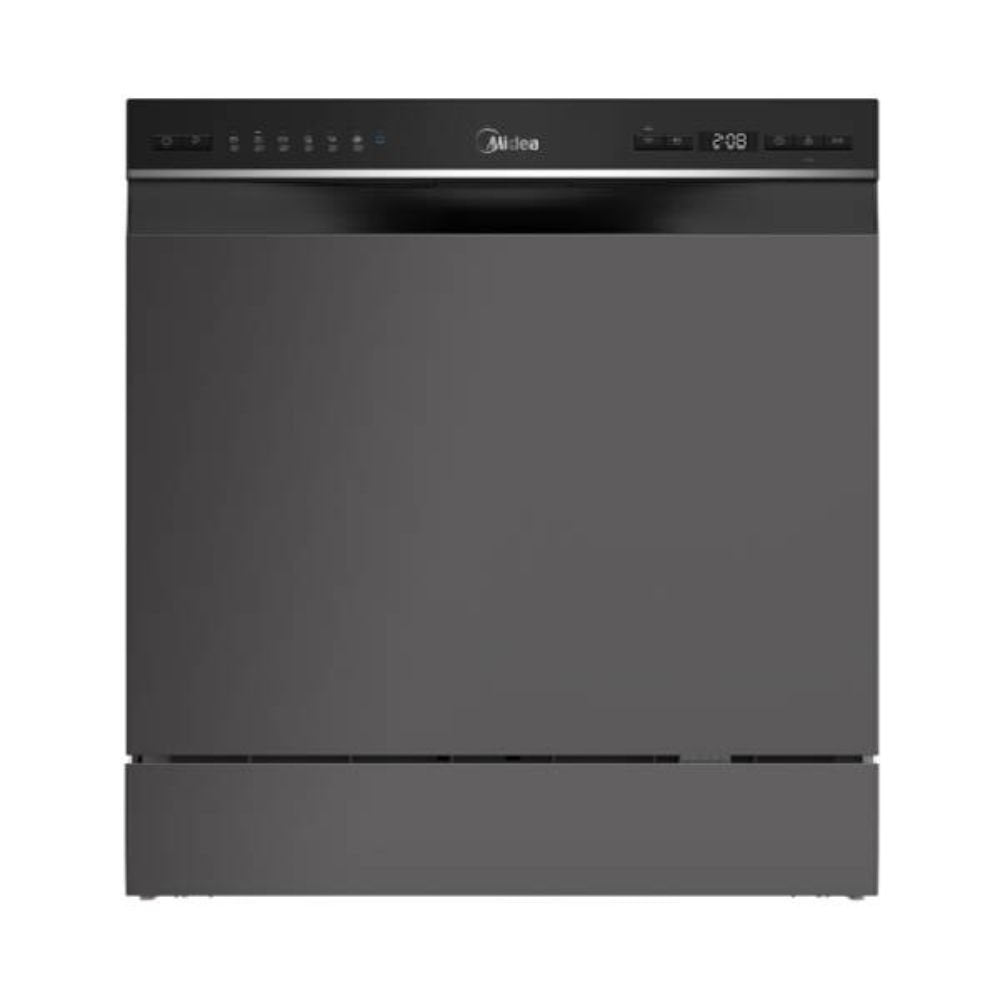 Midea Compact Πλυντήριο Πιάτων 8 Σετ με 7 Προγράμματα, Wi-Fi, Extra Dry & Hygiene 70°C, MTD55S500X Inox
