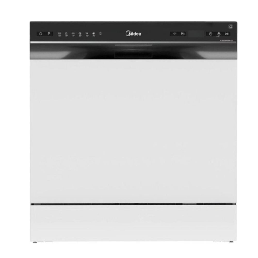 Midea Compact Πλυντήριο Πιάτων 8 Σετ με 7 Προγράμματα, Wi-Fi, Extra Dry & Hygiene 70°C, MTD55S500W Λευκό