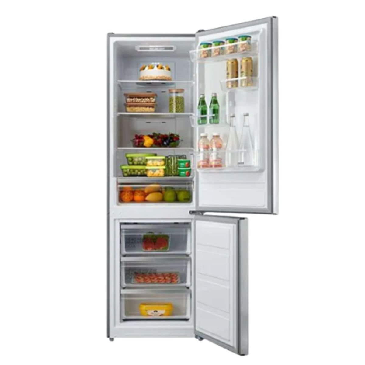 Midea Ψυγείο Δίπορτο 310Lt Total No Frost με Multi Flow, Fast Cooling & Freezing, Λευκό MDRB424FGE01