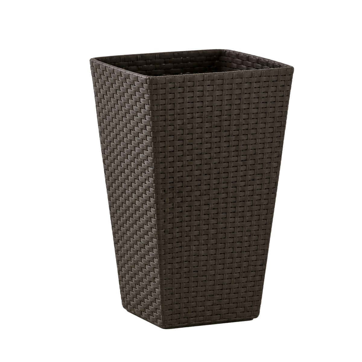 KETER Rattan Style Γλάστρα M 57cm με Διπλό Τοίχωμα 612060 Καφέ