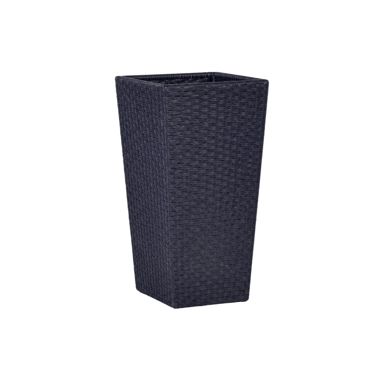 KETER Rattan Style Γλάστρα S 43.5cm με Διπλό Τοίχωμα 612051 Ανθρακί