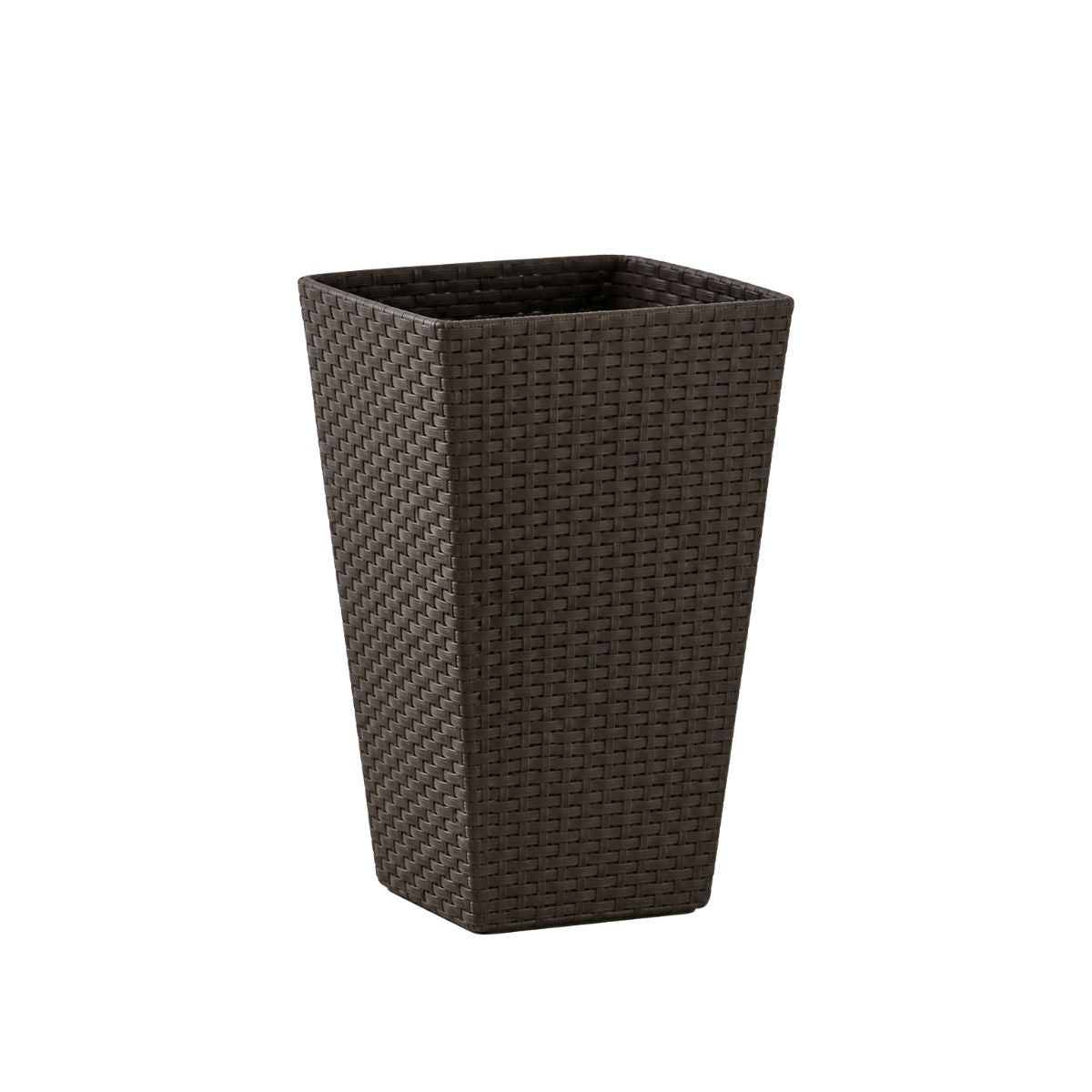 KETER Rattan Style Γλάστρα S 43.5cm με Διπλό Τοίχωμα 612050 Καφέ