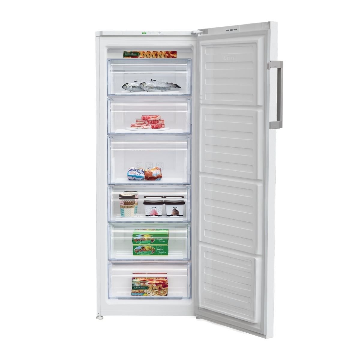 Beko Όρθιος Καταψύκτης 215L με Ταχεία Κατάψυξη & AeroFlow RFSA240M33WN Λευκό