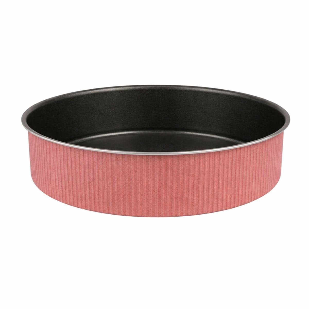 CROWN Στρογγυλό Σινί 32x8cm με Αντικολλητική Επίστρωση Κόκκινο