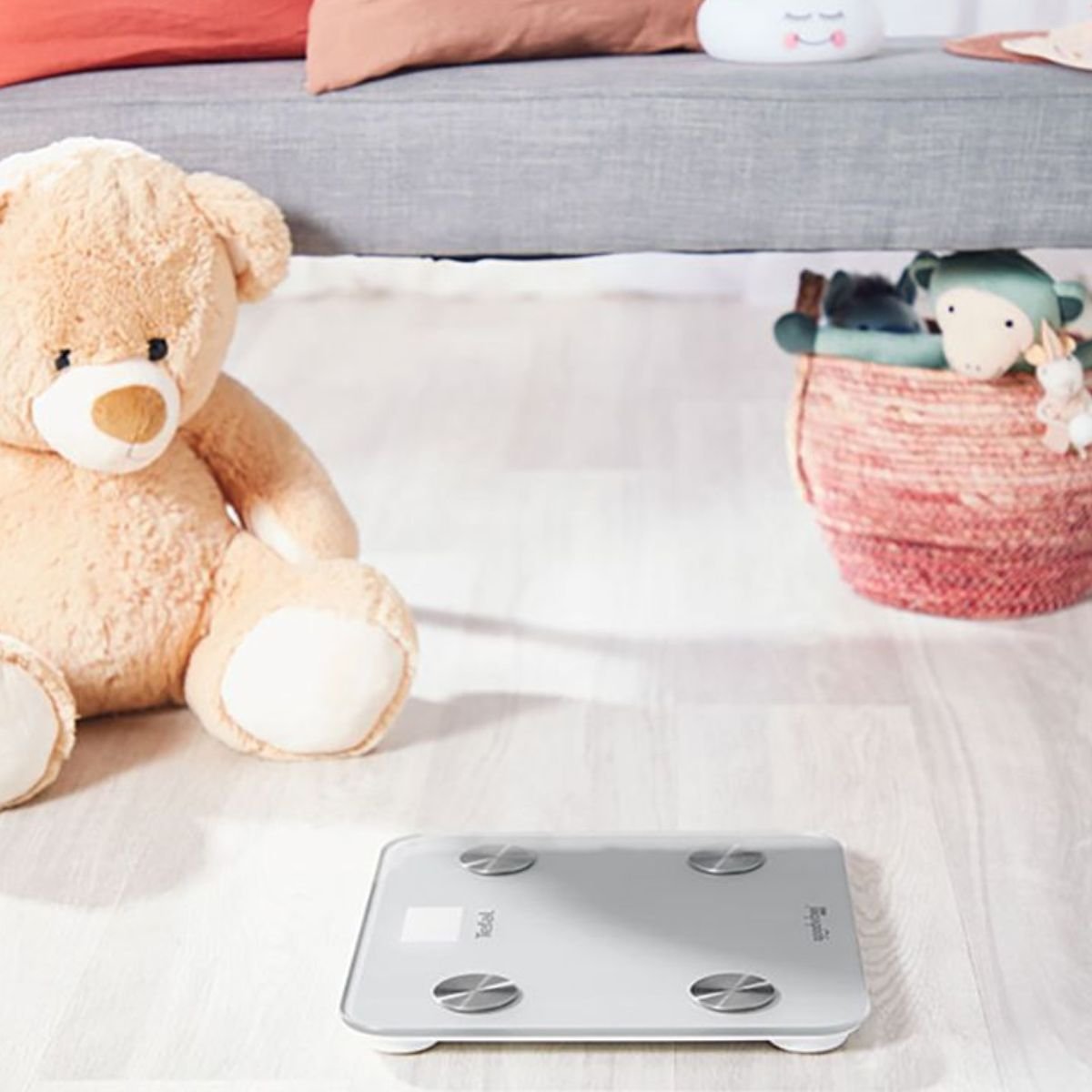 TEFAL Goodvibes Life+ Έξυπνη Ζυγαριά Μπάνιου Bluetooth έως 160kg με 10 Δείκτες Μέτρησης BM9620 BM9600 Γκρι