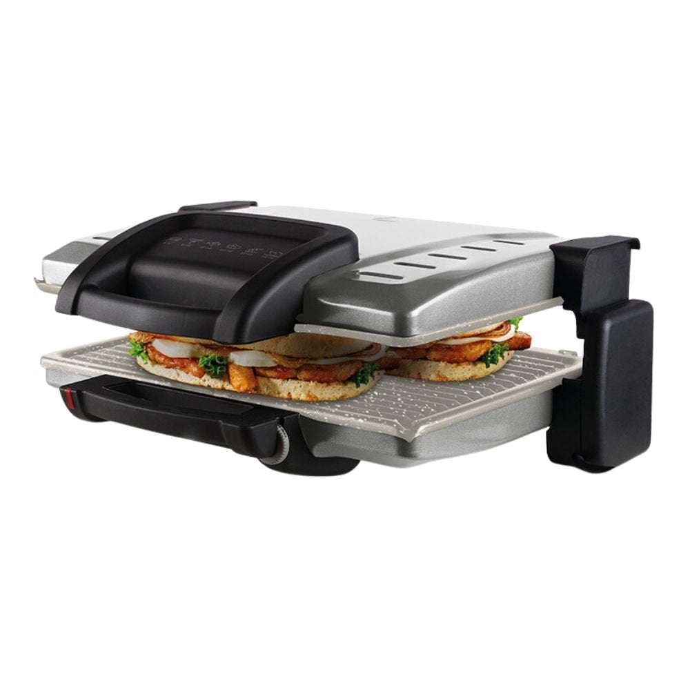 IZZY Green Toast XL Τοστιέρα Γκριλιέρα με Αποσπώμενες Πλάκες 2100W Γκρι