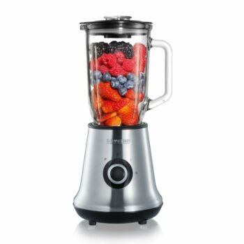 SEVERIN Multimixer + Smoothie Mix & Go  2σε1 Πολυλειτουργικό Μπλέντερ 500W για Σμούθι και Ροφήματα με Γυάλινο Μπολ 1L, Φιάλη 600ml, Στόμιο, 2 Ταχύτητες & Turbo Λειτουργία SM-7971
