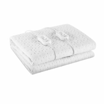 IZZY Διπλό Θερμαινόμενο Υπόστρωμα Sleepy με Fleece Επένδυση, 3 Ρυθμίσεις Θερμότητας & Προστασία από Υπερθέρμανση, Λευκό IZ-9009